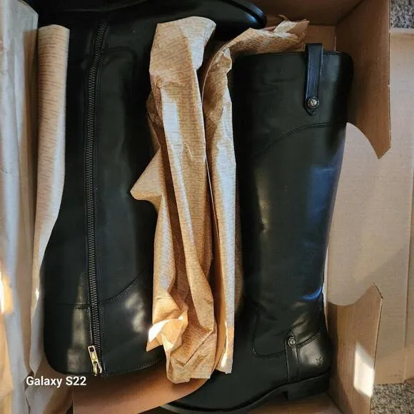 Frye | Melissa Button Tab Knee High Boots. Leather. NIB. Size 6