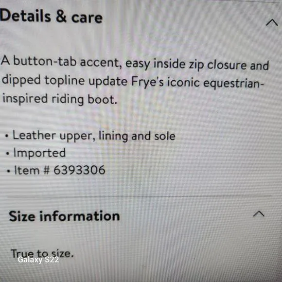 Frye | Melissa Button Tab Knee High Boots. Leather. NIB. Size 6