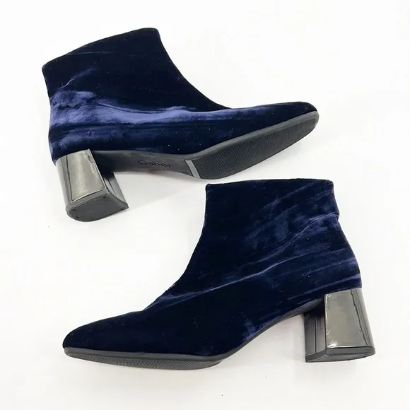 Gabor 860 Obervel Boot Navy Blue size 8.5 NWOT