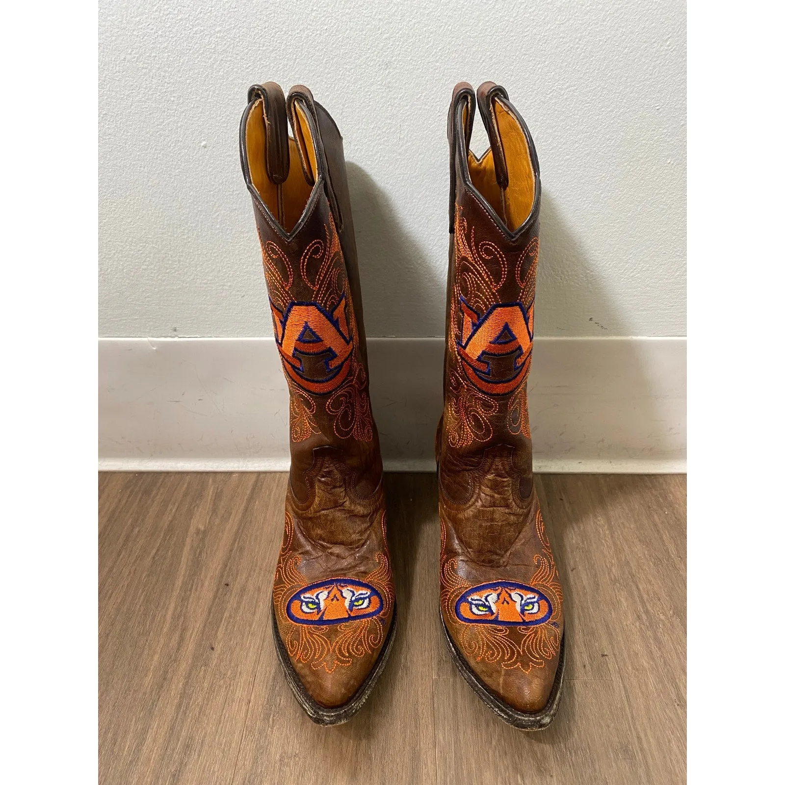 Gameday Boots "Auburn" Cowboy Boots in Excellent Condition Sz Women's 8