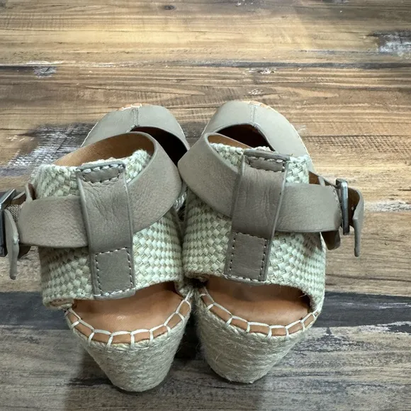Gentle Souls by Kenneth Cole Charli Ankle Strap Wedge Sandals, Espadrille | 7.5