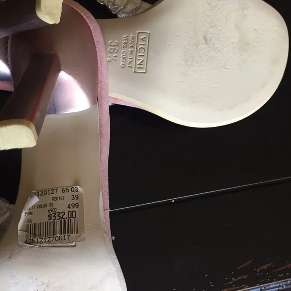Giuseppe Zanotti Pink heeled Thong Sandals. Size 36.5 EU. Pre owned