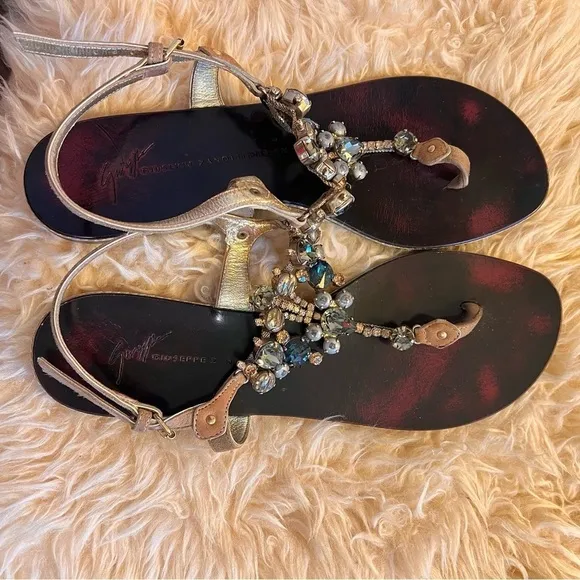 Giuseppe Zanotti Strap Thong Sandals Sz-38