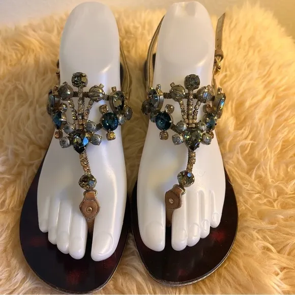 Giuseppe Zanotti Strap Thong Sandals Sz-38