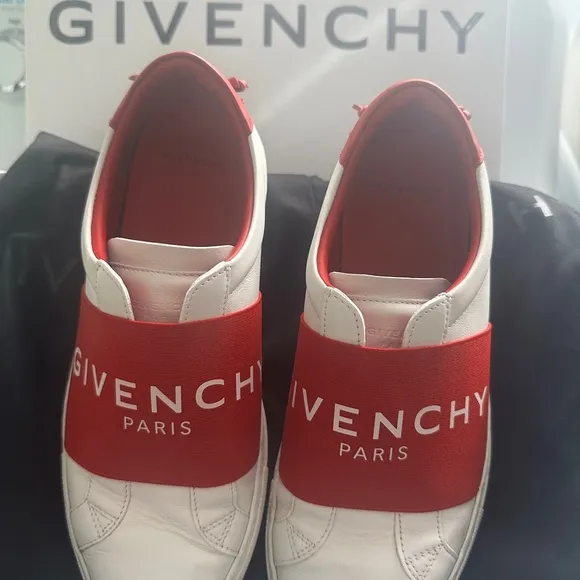 Givenchy Red and White Women's Sneakers