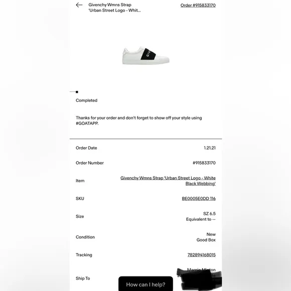Givenchy Urban Street Sneaker Size 37