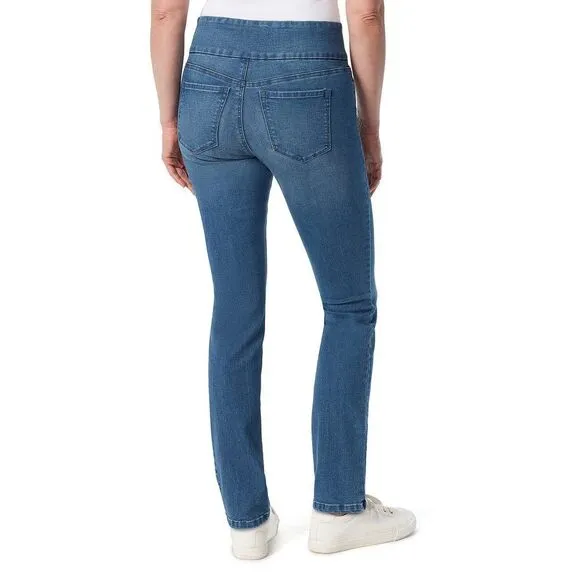 Gloria Vanderbilt Women's Amanda Pull on High Rise Jean 14 Short Frisco