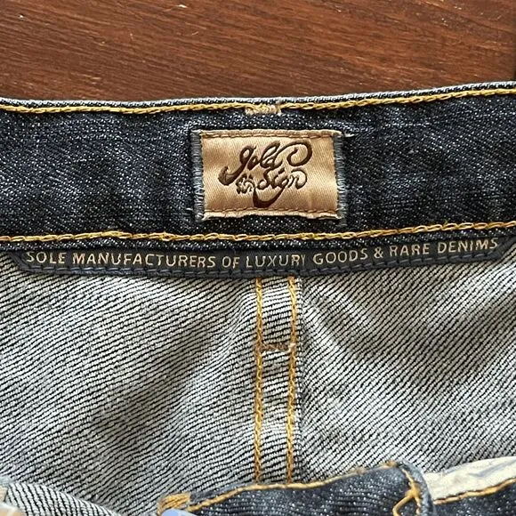 GoldSign Ugly Capri Jeans Dark Wash Made in USA Luxury Denim Size 30 Mid-rise