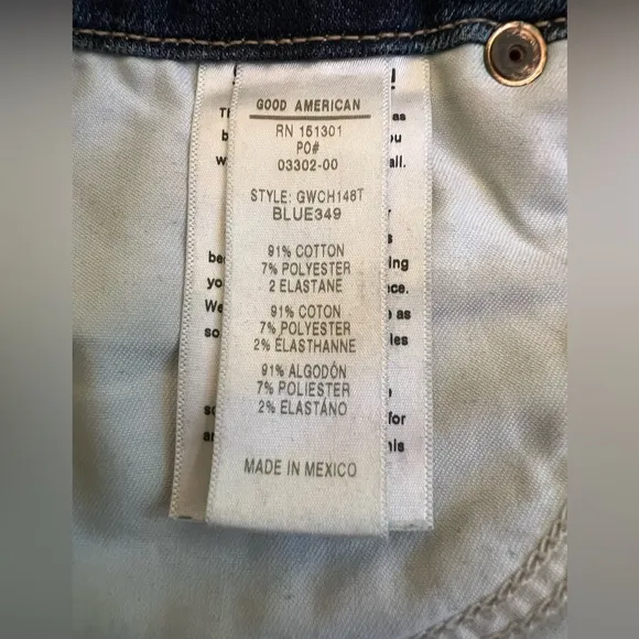 Good American- Good Waist- Distressed Jeans- Size 6/28