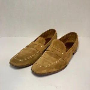 Gravati Hand‎ Made in Italy Penny Loafers Men 9.5 Suede Tan Leather Insoles