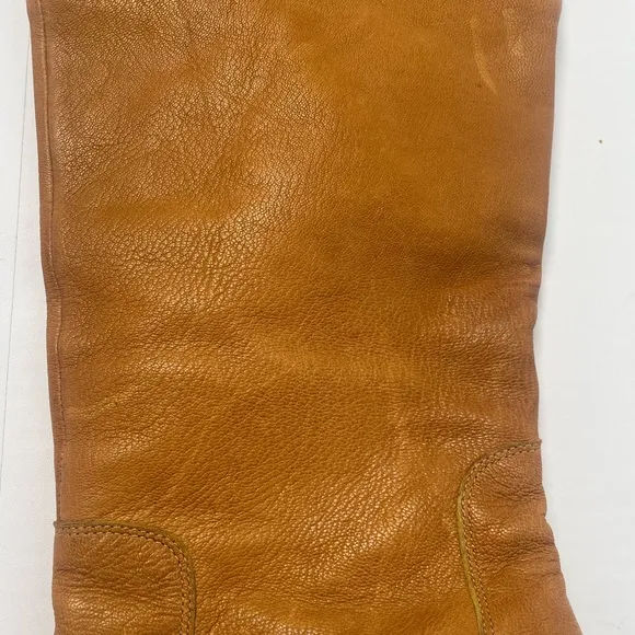 Guess by Marciano Troubadour Brown Tan Genuine Leather Heeled Boots Size 7.5