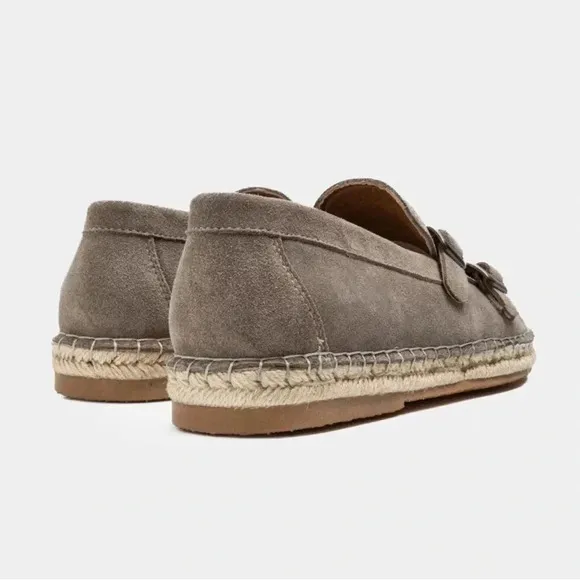 Gutteridge &amp; Co double buckle suede espadrilles