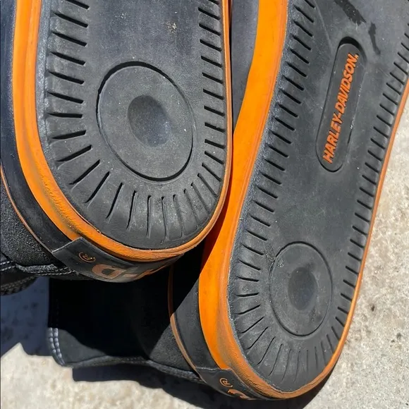 Harley-Davidson Black and Orange Urban Sneakers