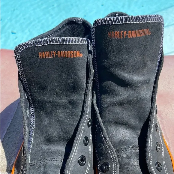 Harley-Davidson Black and Orange Urban Sneakers