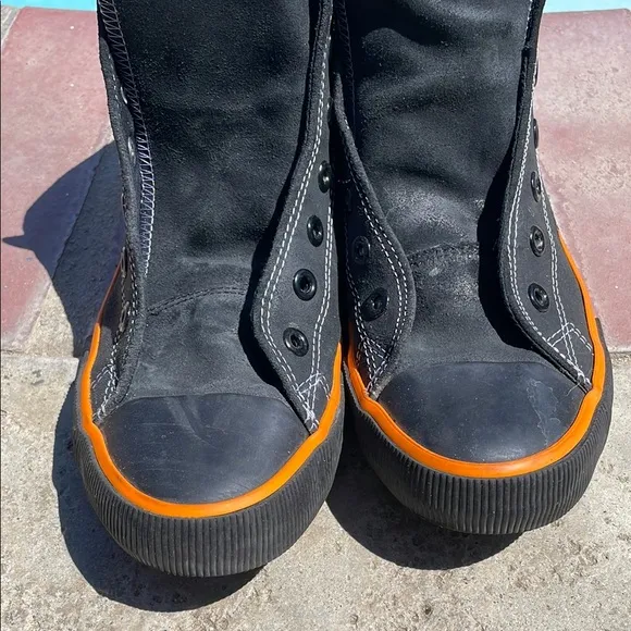 Harley-Davidson Black and Orange Urban Sneakers