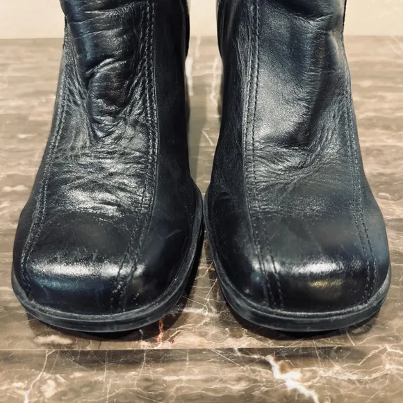 Harley Davidson Leather and Suede Flame Moto Boots