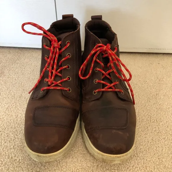 Harley Davidson Mens Bateman Ankle Pro Riding Shoe Brown Leather Boots Size 10.5