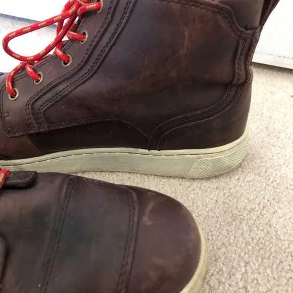 Harley Davidson Mens Bateman Ankle Pro Riding Shoe Brown Leather Boots Size 10.5