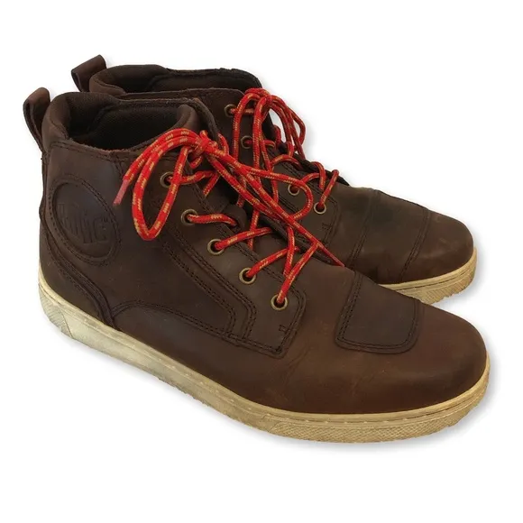 Harley Davidson Mens Bateman Ankle Pro Riding Shoe Brown Leather Boots Size 10.5