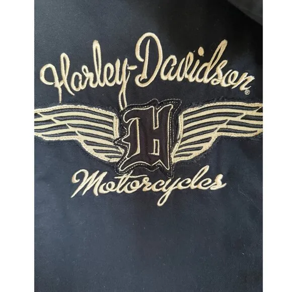 Harley-Davidson Women’s Black Jacket - Medium, Sherpa-Lined, Excellent Condition