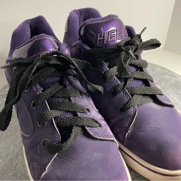 Heelys Purple High Top Sneakers With Heel Wheels