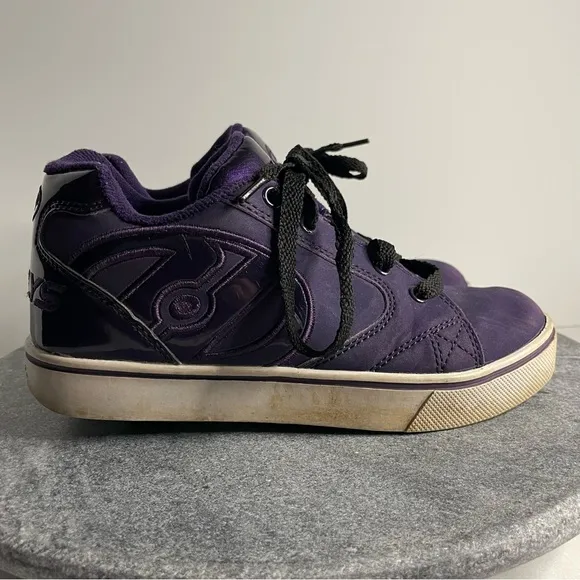 Heelys Purple High Top Sneakers With Heel Wheels
