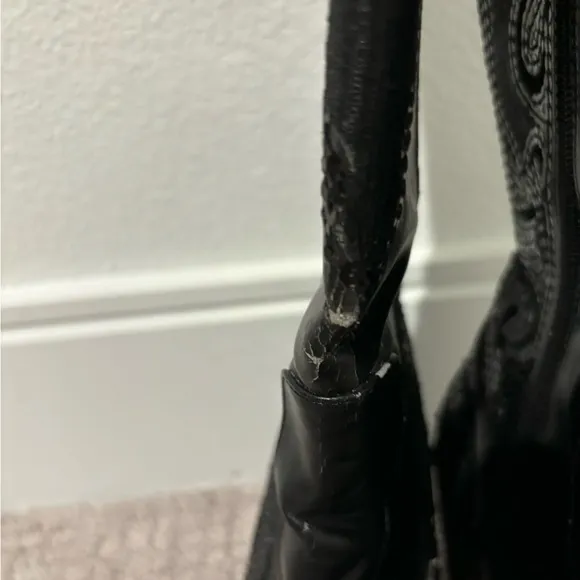 Helens Heart Black Tall Sequin Western Boots