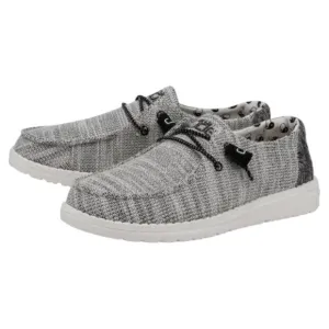 Hey Dude NEW Active Stretch Wendy Yin Yang Slip on Shoes in Gray Women's Size 10