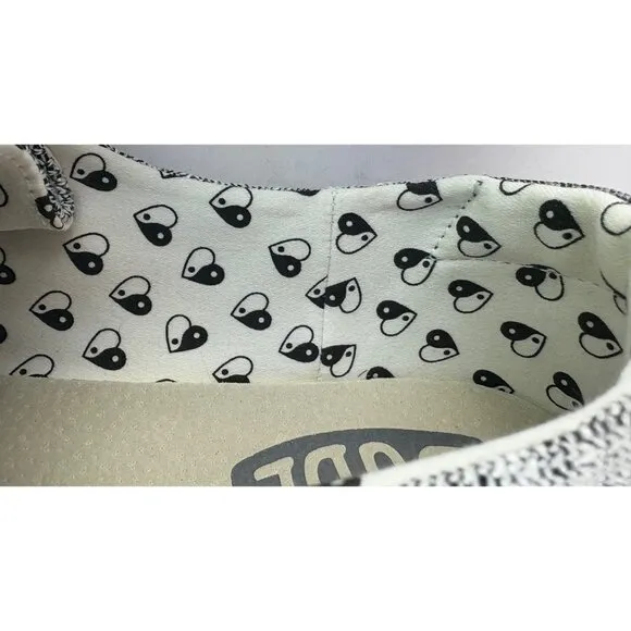 Hey Dude NEW Active Stretch Wendy Yin Yang Slip on Shoes in Gray Women's Size 10