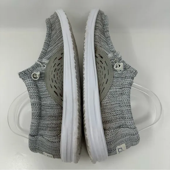 Hey Dude Wally Free Sox Metal H2O Airflow Shoes Loafers &amp; 2 Insoles Gray Size 13