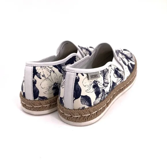 Hogan Rebel Blue Denim Espadrilles Luxury Shoes Sz 11