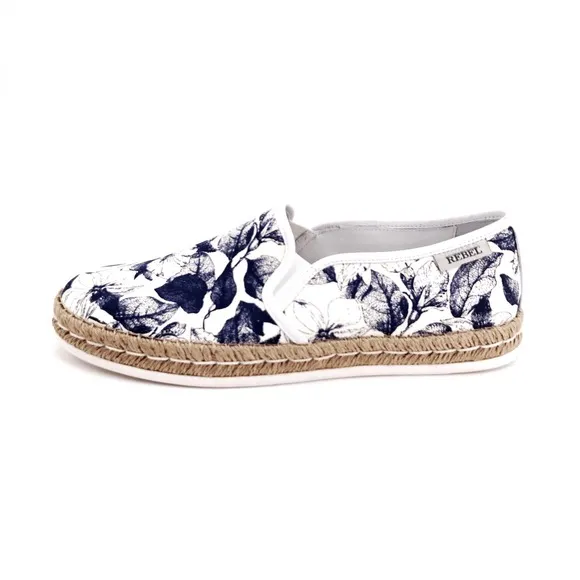 Hogan Rebel Blue Denim Espadrilles Luxury Shoes Sz 11