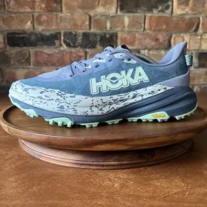 Hoka One One Speedgoat 6 Aqua Blue Trail Outdoor Shoe Sneakers Women's Size 8.5