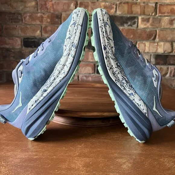 Hoka One One Speedgoat 6 Aqua Blue Trail Outdoor Shoe Sneakers Women's Size 8.5
