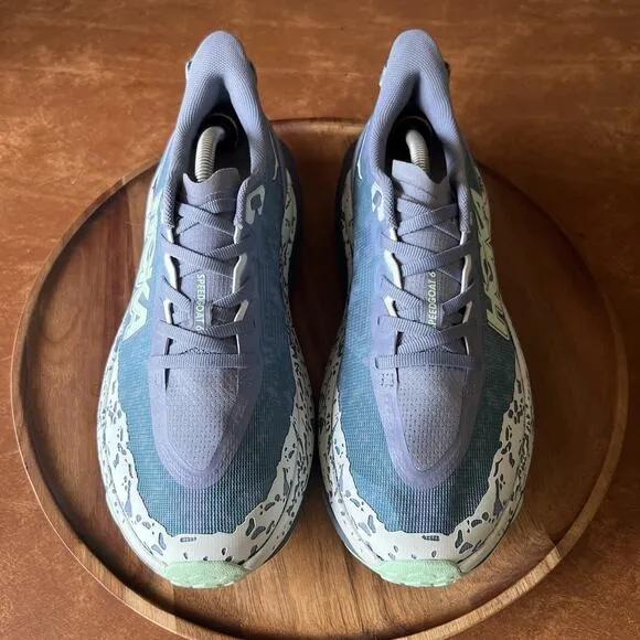 Hoka One One Speedgoat 6 Aqua Blue Trail Outdoor Shoe Sneakers Women's Size 8.5