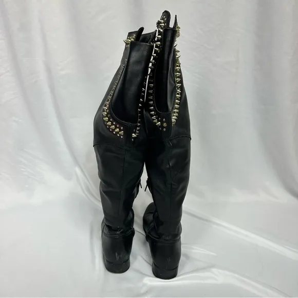 Host Pick  💫 Betsey Johnson Knee High Black Leather Boots in Size 8.5