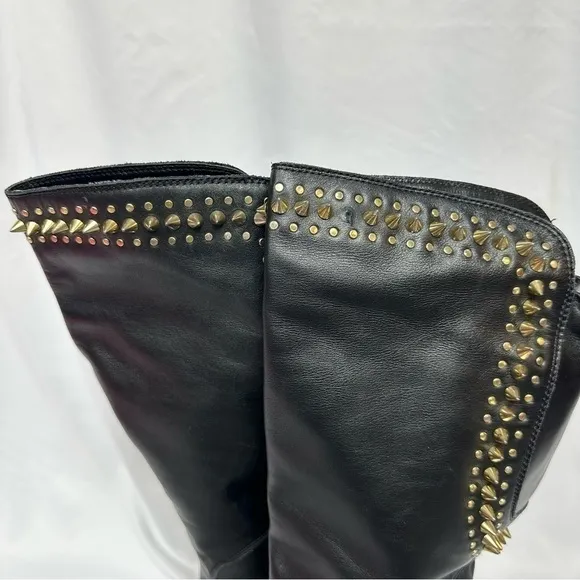 Host Pick  💫 Betsey Johnson Knee High Black Leather Boots in Size 8.5