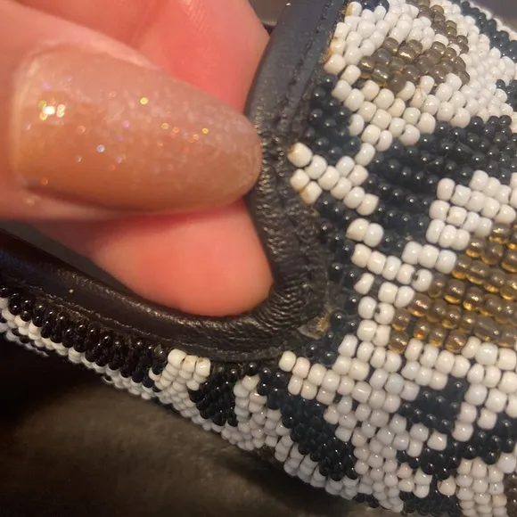 House Of Harlow 1960 Zenith Beaded Skull Flats Size 7