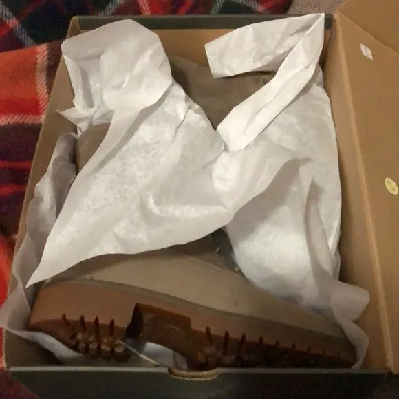🎉HP🎉New In Box-Timberland”Jayne”Fleece/Fold/Down Nubuck Boots-Brown-7.5 Wmns