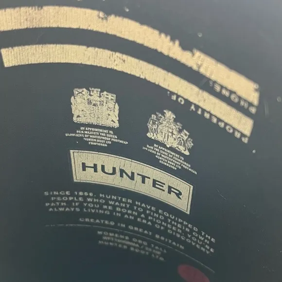 Hunter • Black Wellington Rain Boots