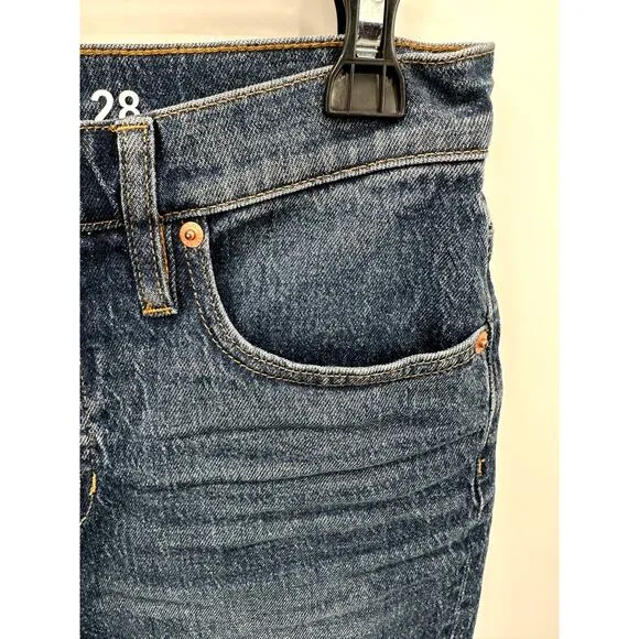 J. Crew 10&quot; demi-boot crop jean in Stone Street wash // 28