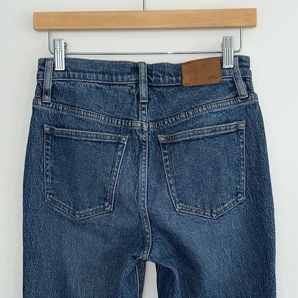 J. Crew 10&quot; Demi-Boot Crop Jean in Stone Street Wash