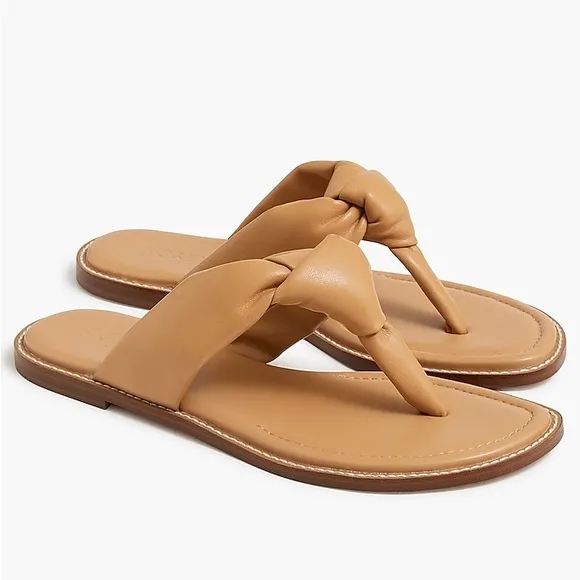 J. Crew Factory Knotted Thong Sandals