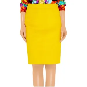 J. Crew Factory Yellow Wool No. 2 Knee Length High Waist hCareer Pencil Skirt 10