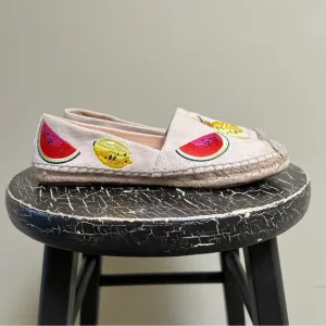J. Crew Fruit Embroidered Espadrilles