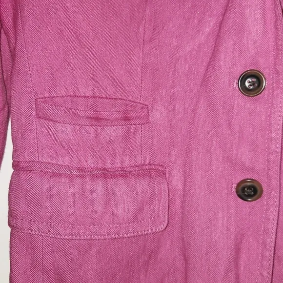 J. Crew Pink Schoolboy Style Design Preppy Lightweight Blazer Jacket Size 0