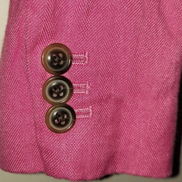 J. Crew Pink Schoolboy Style Design Preppy Lightweight Blazer Jacket Size 0