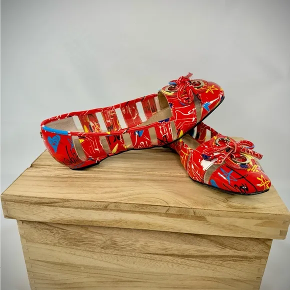 J. Renee EDIE Graffitti Multi Colored Flats