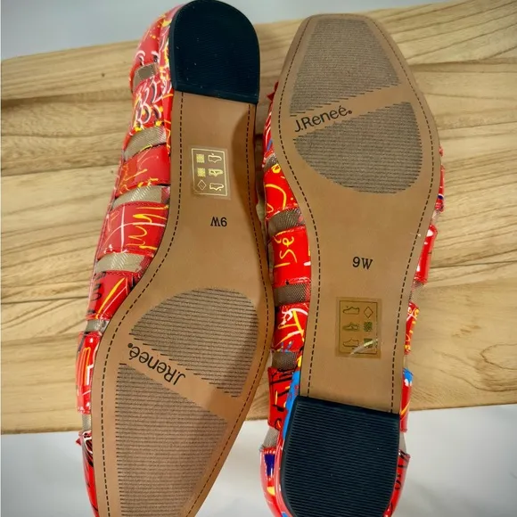 J. Renee EDIE Graffitti Multi Colored Flats