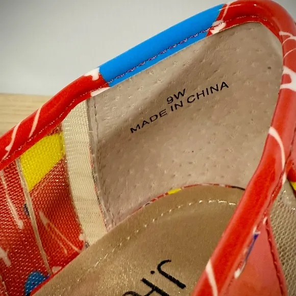 J. Renee EDIE Graffitti Multi Colored Flats